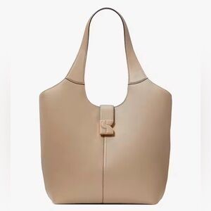 Kate Spade Dakota Large Napa Leather Tote in Timeless Taupe